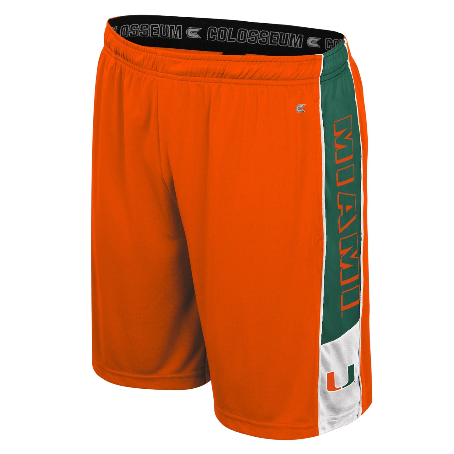 Colosseum Miami Hurricanes Orange Miami U Logo Shorts