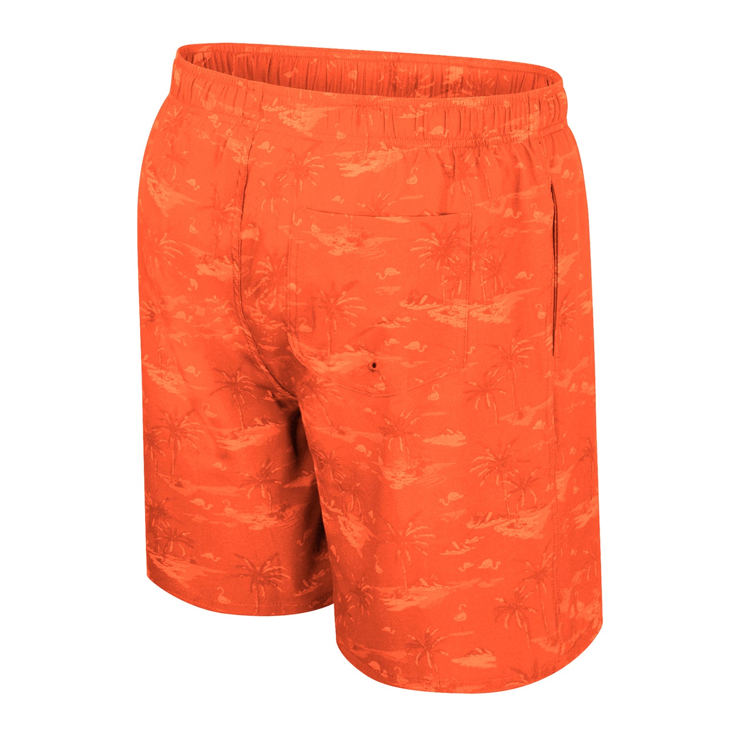 Colosseum Miami Hurricanes Orange Floral U logo Swim Shorts