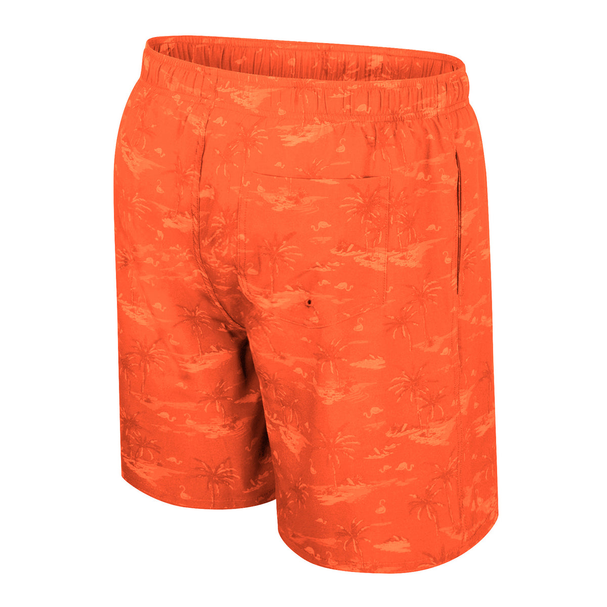 Colosseum Miami Hurricanes Orange Floral U logo Swim Shorts