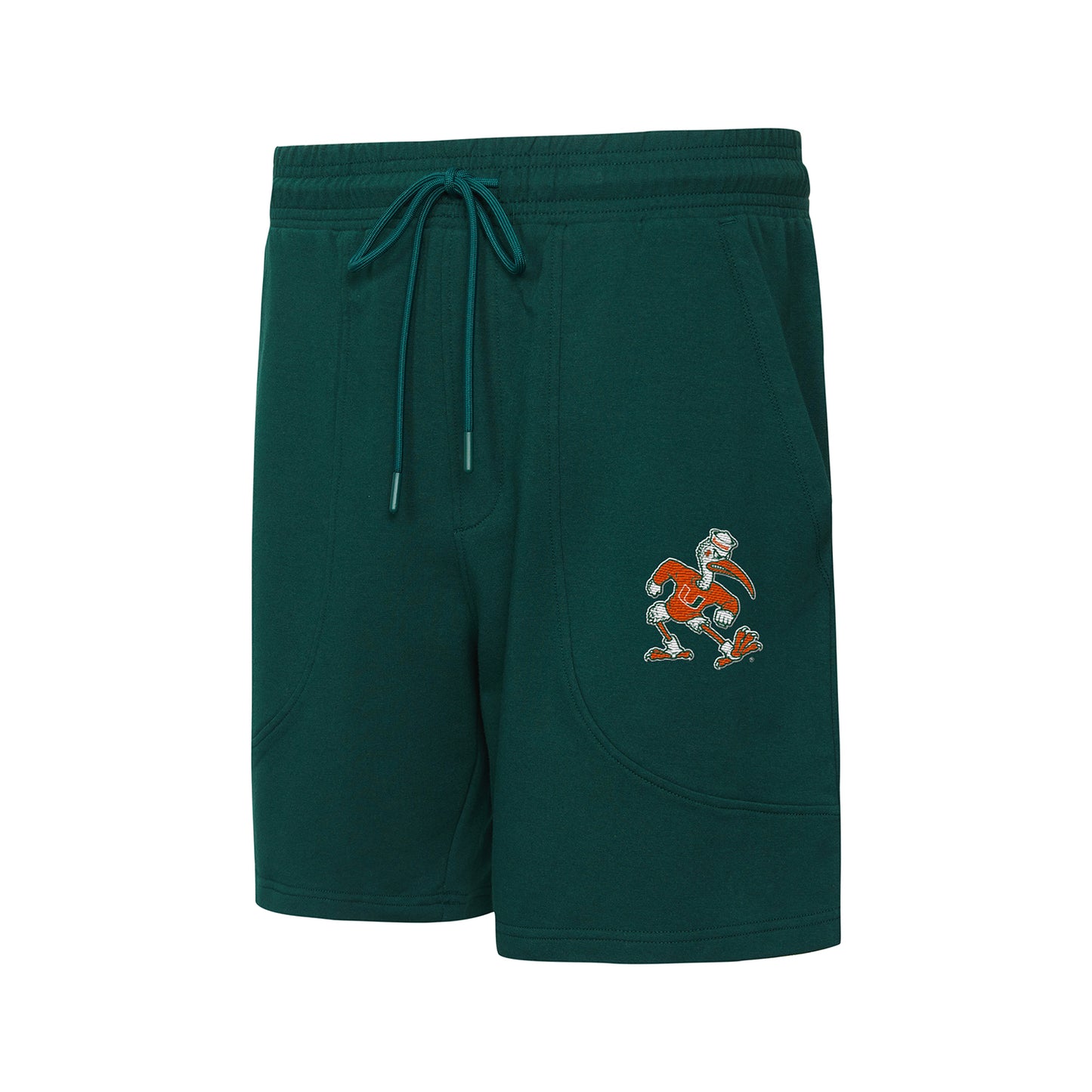 Concepts Sport Miami Hurricanes Green Sebastian the Ibis Lounge Shorts