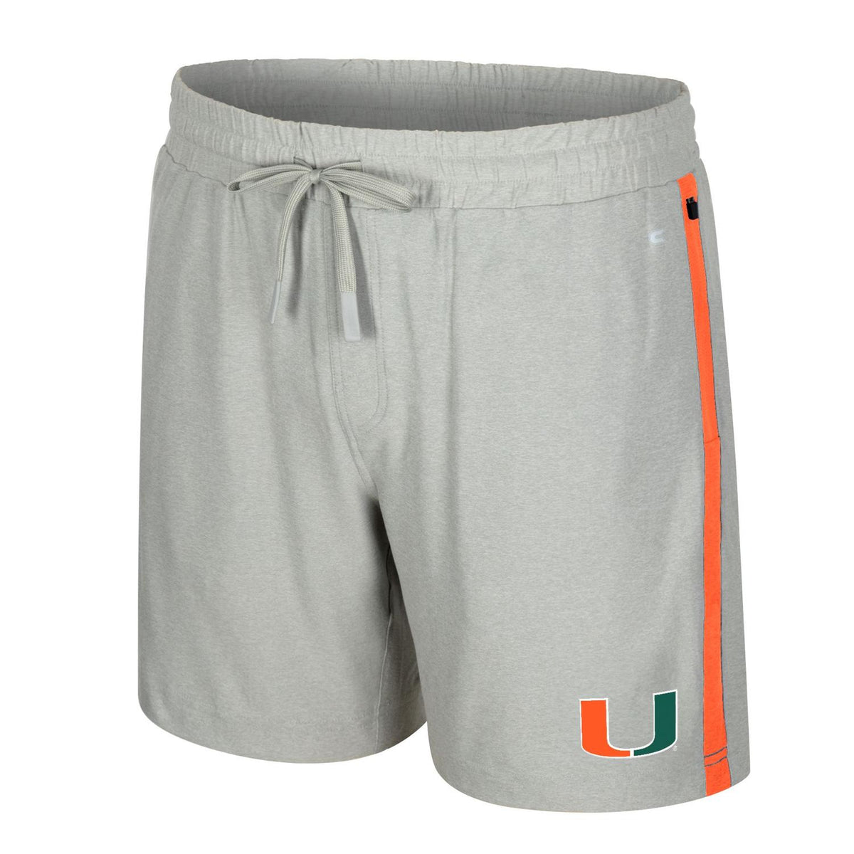 Grey Victory Stripe Athletic Shorts