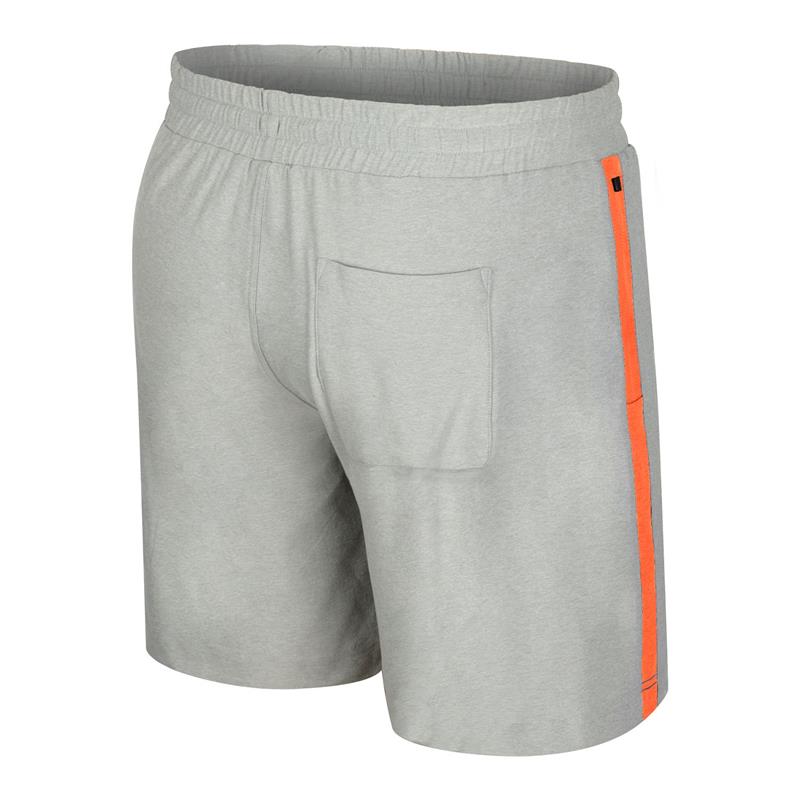 Grey Victory Stripe Athletic Shorts