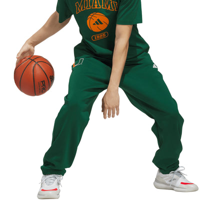adidas Miami Hurricanes Green U Training Pants