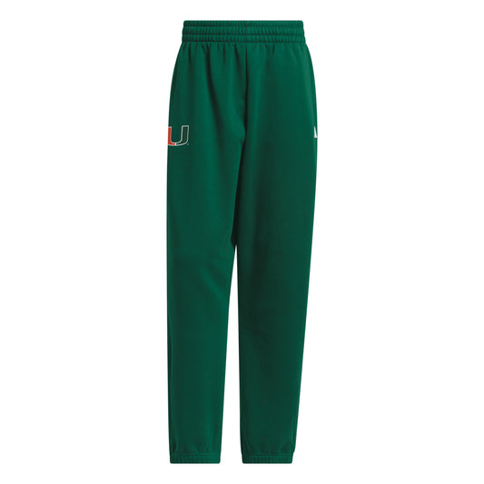 adidas Miami Hurricanes Green U Training Pants