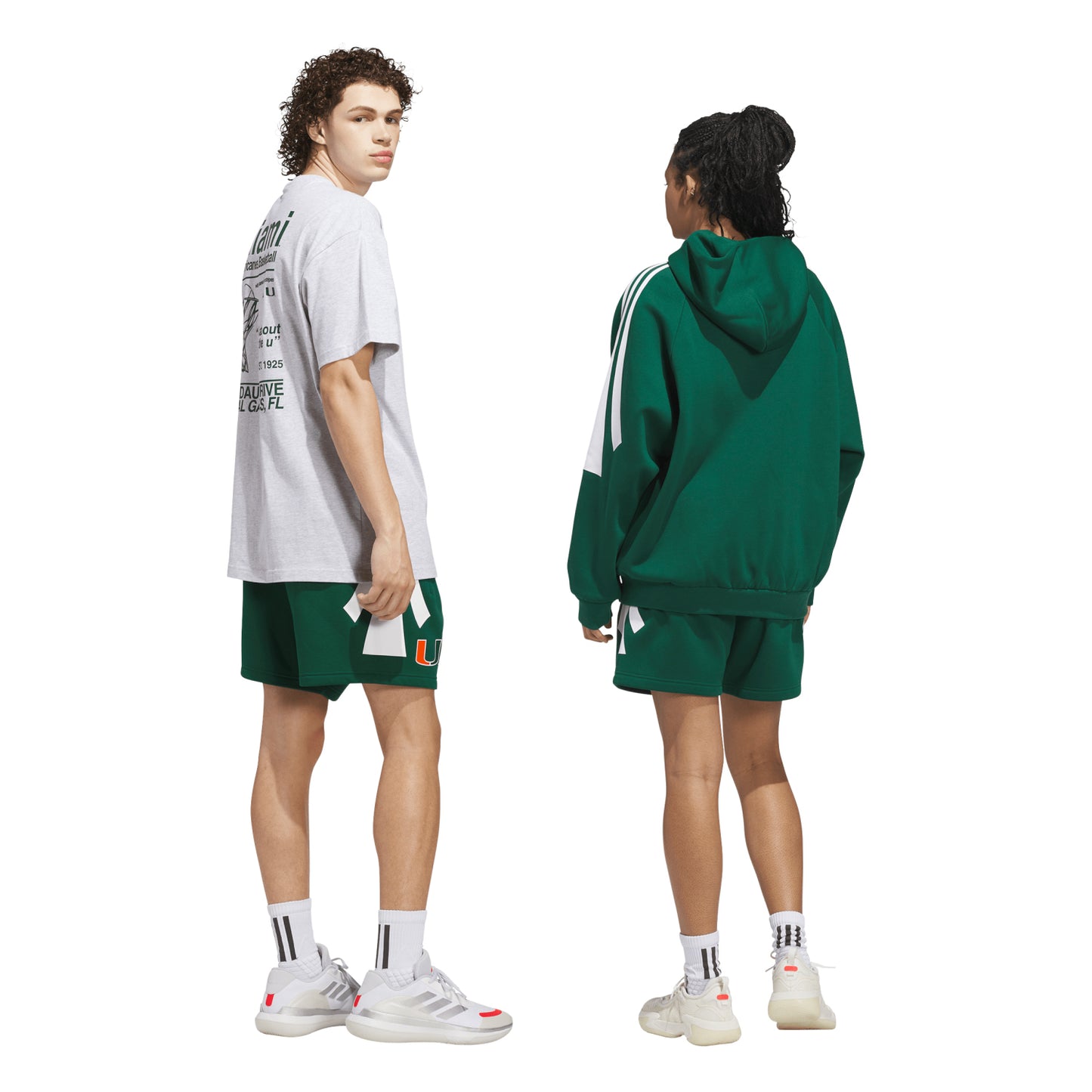 adidas Miami Hurricanes Green 7" U Sideline Shorts