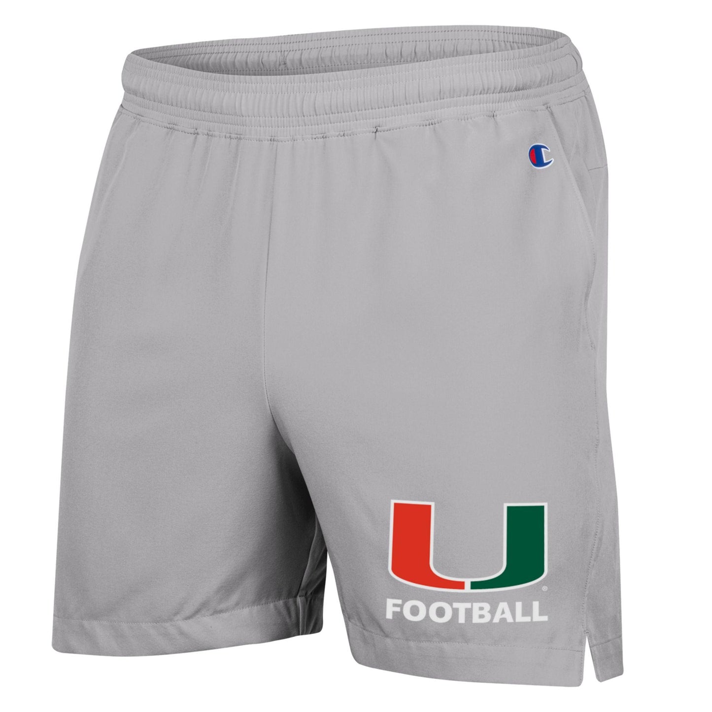 Champion Miami Hurricanes Grey 5" U Football Shorts