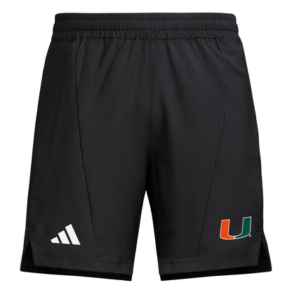 adidas Miami Hurricanes Black Training Shorts