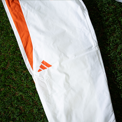 adidas Miami Hurricanes White 2001 Collection Mesh U Logo Lightweight Track Pants