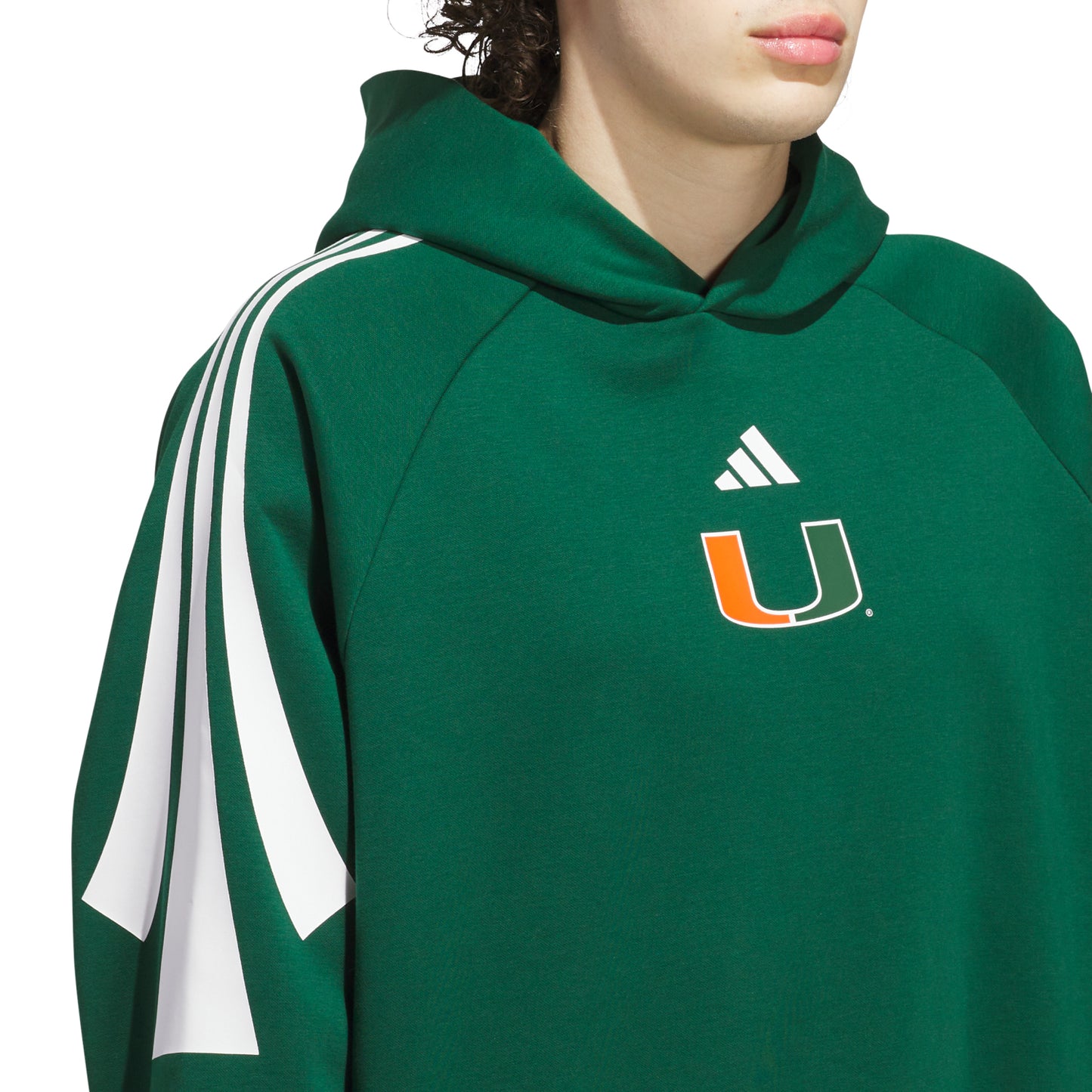 adidas Miami Hurricanes Green U Pullover Hoodie