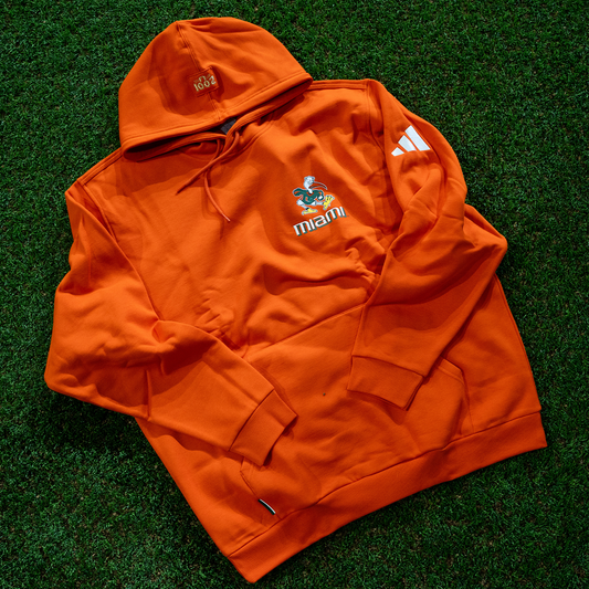 adidas Miami Hurricanes Orange 2001 Collection Sebastian Hoodie