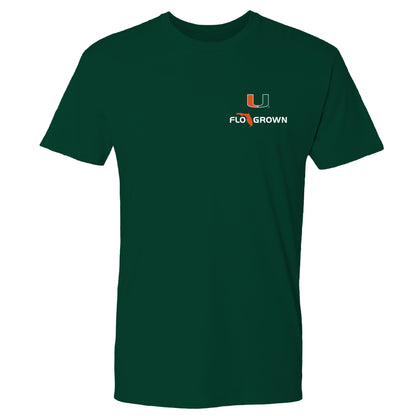 FloGrown Miami Hurricanes Green Cornhole Rivalry T-Shirt