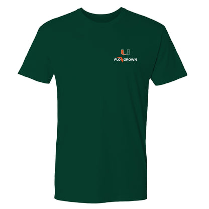 FloGrown Miami Hurricanes Green My Country My Team T-Shirt