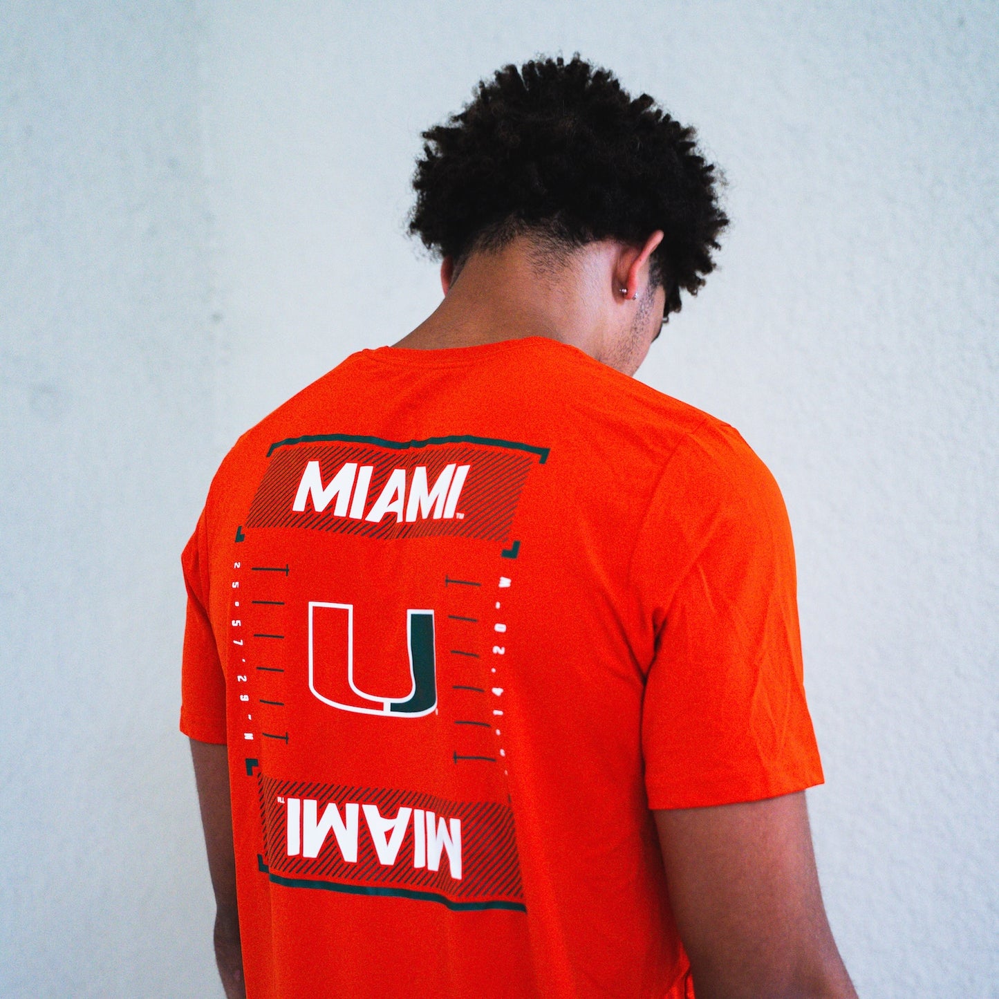 adidas Miami Hurricanes Orange Football Pregame T-Shirt