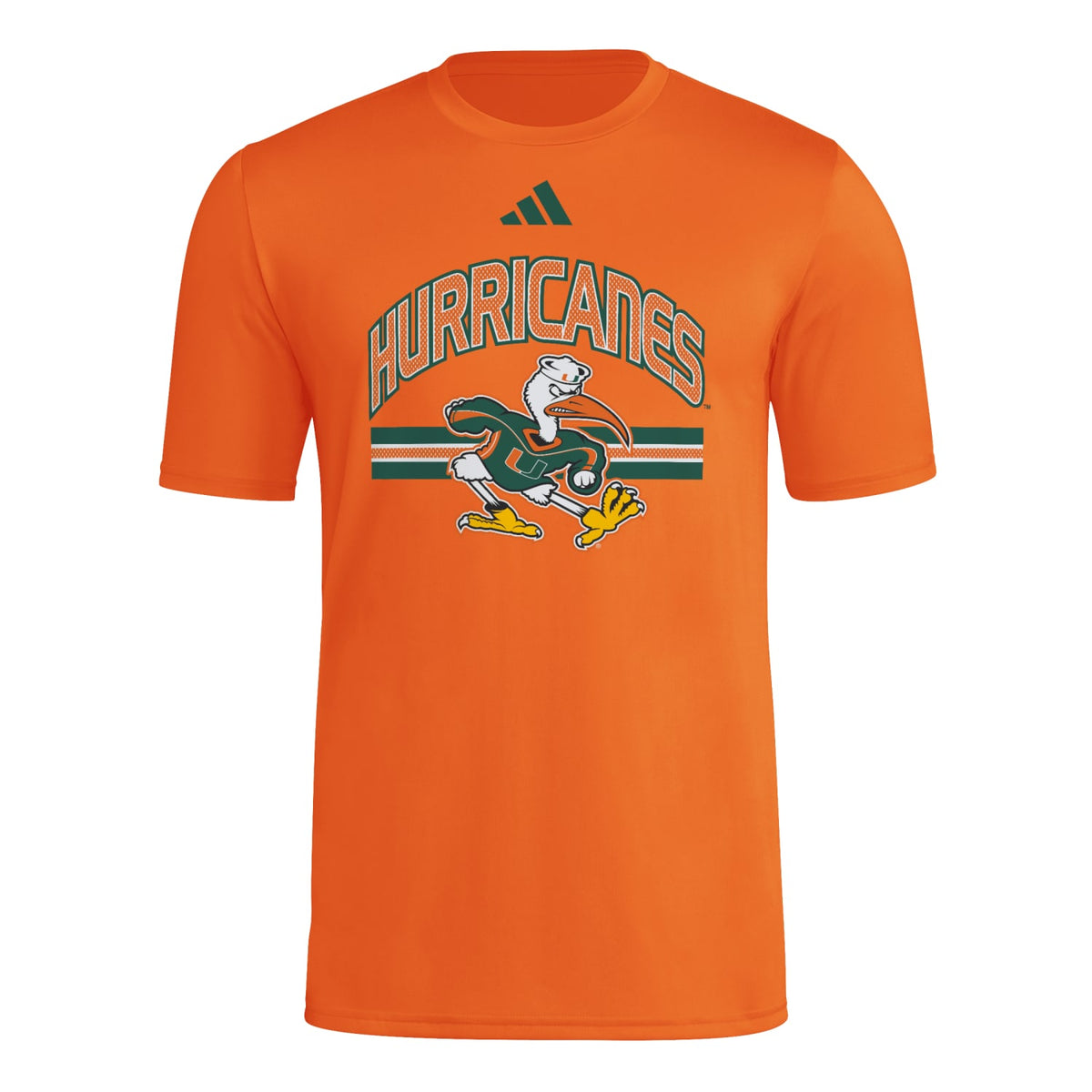 adidas Miami Hurricanes Men's Orange 2001 Collection Sebastian T-Shirt
