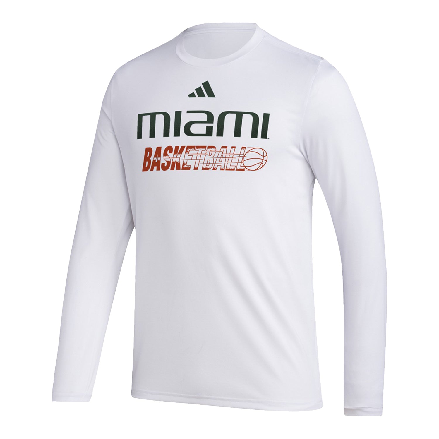 adidas Miami Hurricanes Basketball Pregame Performance White
