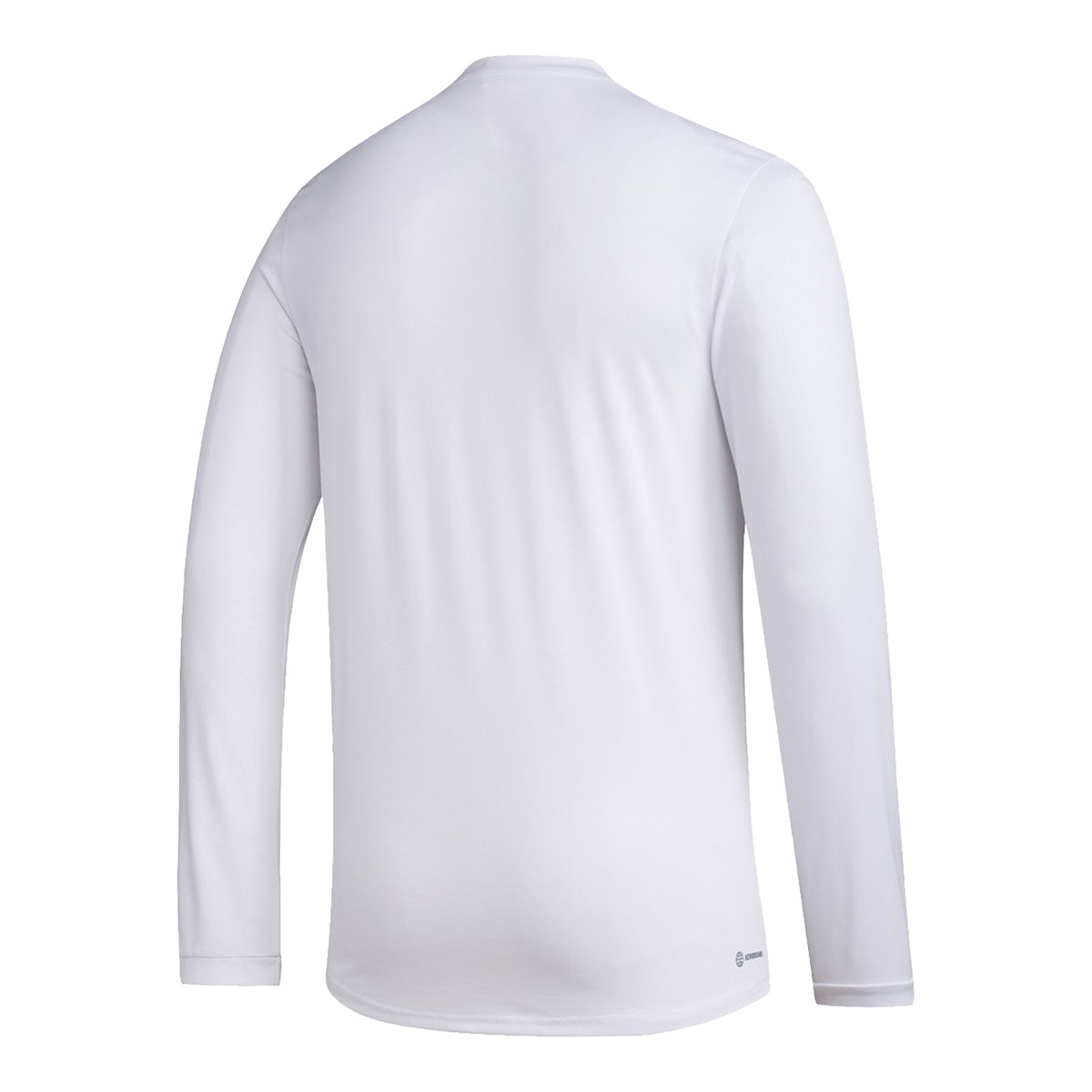 adidas Miami Hurricanes Basketball Pregame Performance White Long Sleeve T-Shirt