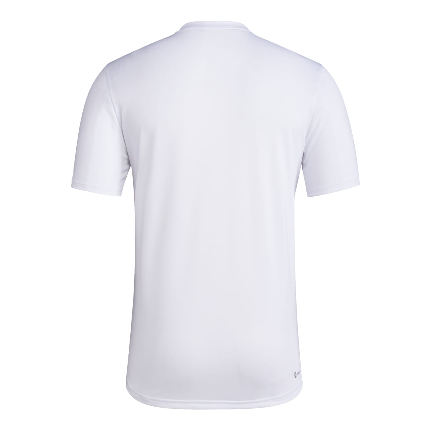 adidas Miami Hurricanes White AREOREADY Miami Canes Basketball Pregame Short Sleeve T-Shirt - Front View