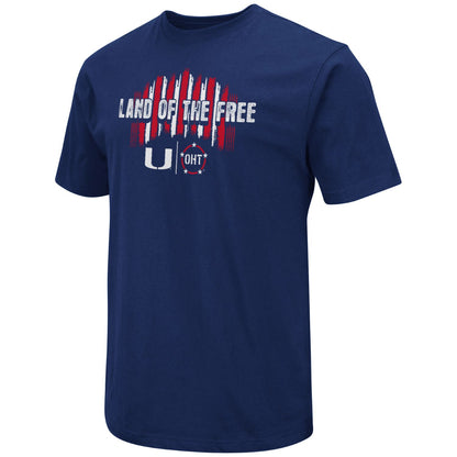 Colosseum Miami Hurricanes 'Home of the Brave' Navy T-Shirt