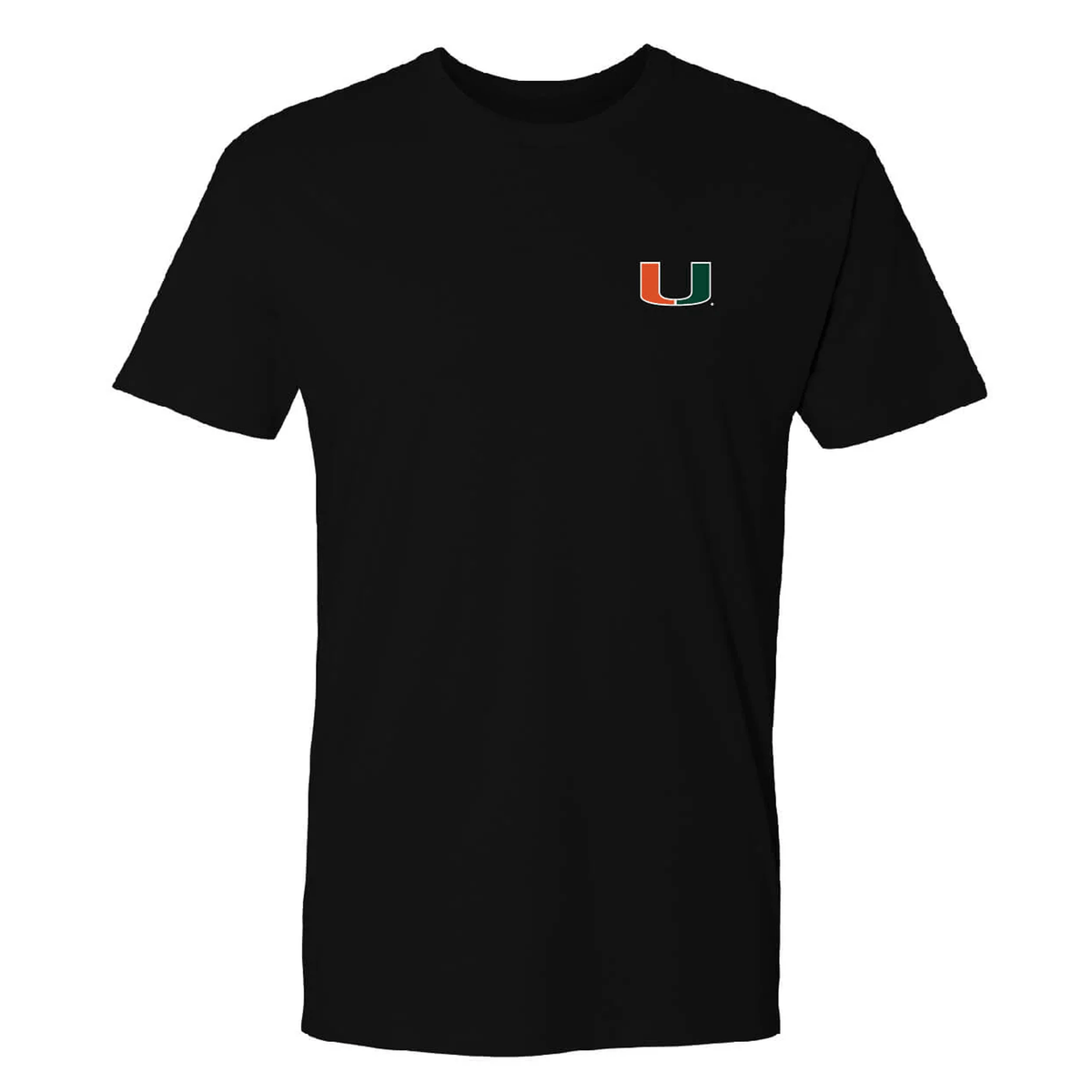 FloGrown Miami Hurricanes Black The Best Team the Best Coast T-Shirt - Front View