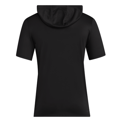 adidas Miami Hurricanes Black Salute to Service Short-Sleeve Hooded T-Shirt