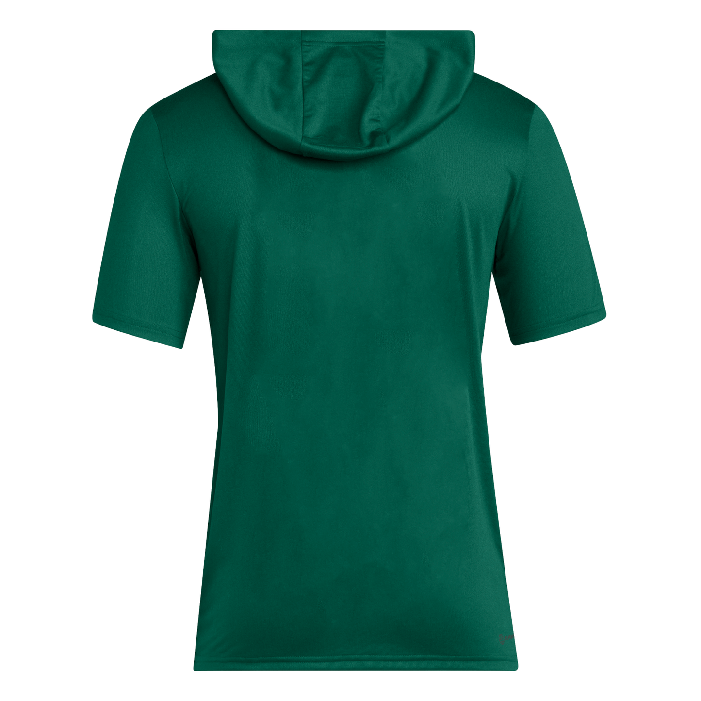 adidas Miami Hurricanes Green Short Sleeve Hooded Performance T-Shirt