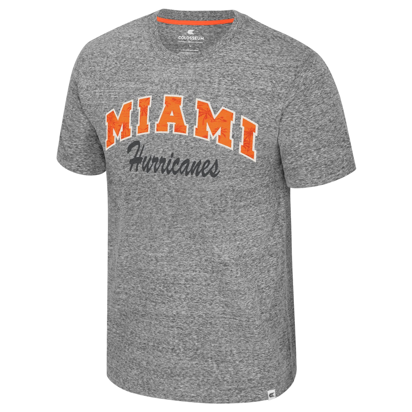 Colosseum Miami Hurricanes Grey Graphic T-Shirt