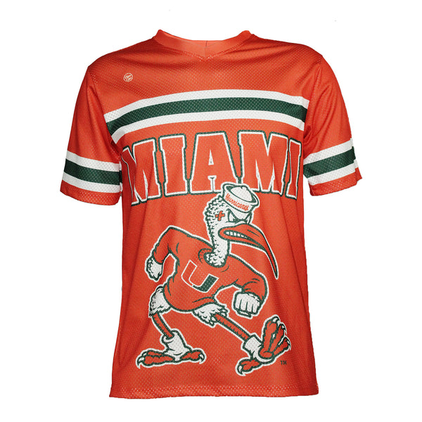 バレンシアガ MIAMI サッカー メッシュ テクニカル ジャージ シャツ Dyme Lyfe Miami Hurricanes Orange Sebastian Mesh Jersey – Miami