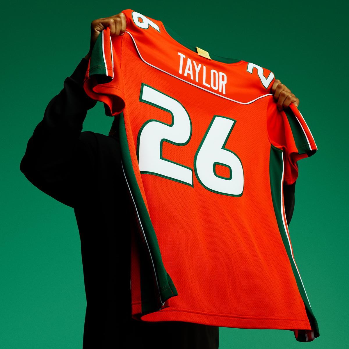 adidas Miami Hurricanes Orange 2001 Collection Premier #26 Sean Taylor Jersey