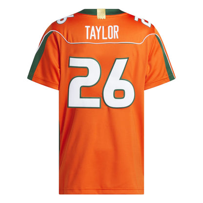 adidas Miami Hurricanes Orange 2001 Collection Premier #26 Sean Taylor Jersey