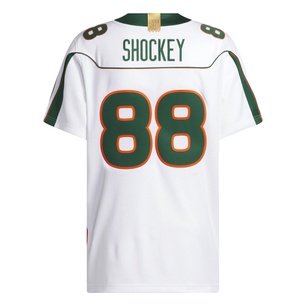 adidas Miami Hurricanes White 2001 Collection Premier #88 Jeremy Shockey Jersey