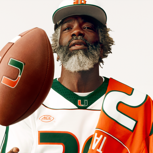 adidas Miami Hurricanes White 2001 Collection Premier #20 Ed Reed Jersey