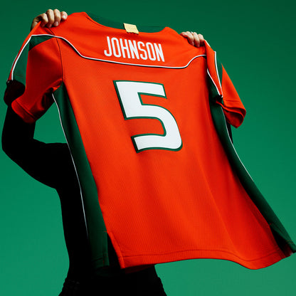 adidas Miami Hurricanes Orange 2001 Collection Premier #5 Andre Johnson Jersey