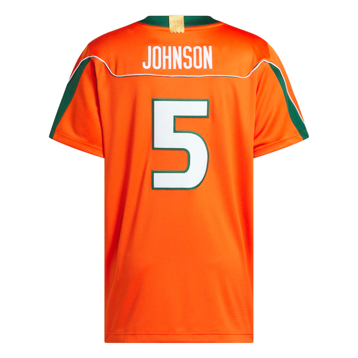 adidas Miami Hurricanes Orange 2001 Collection Premier #5 Andre Johnson Jersey