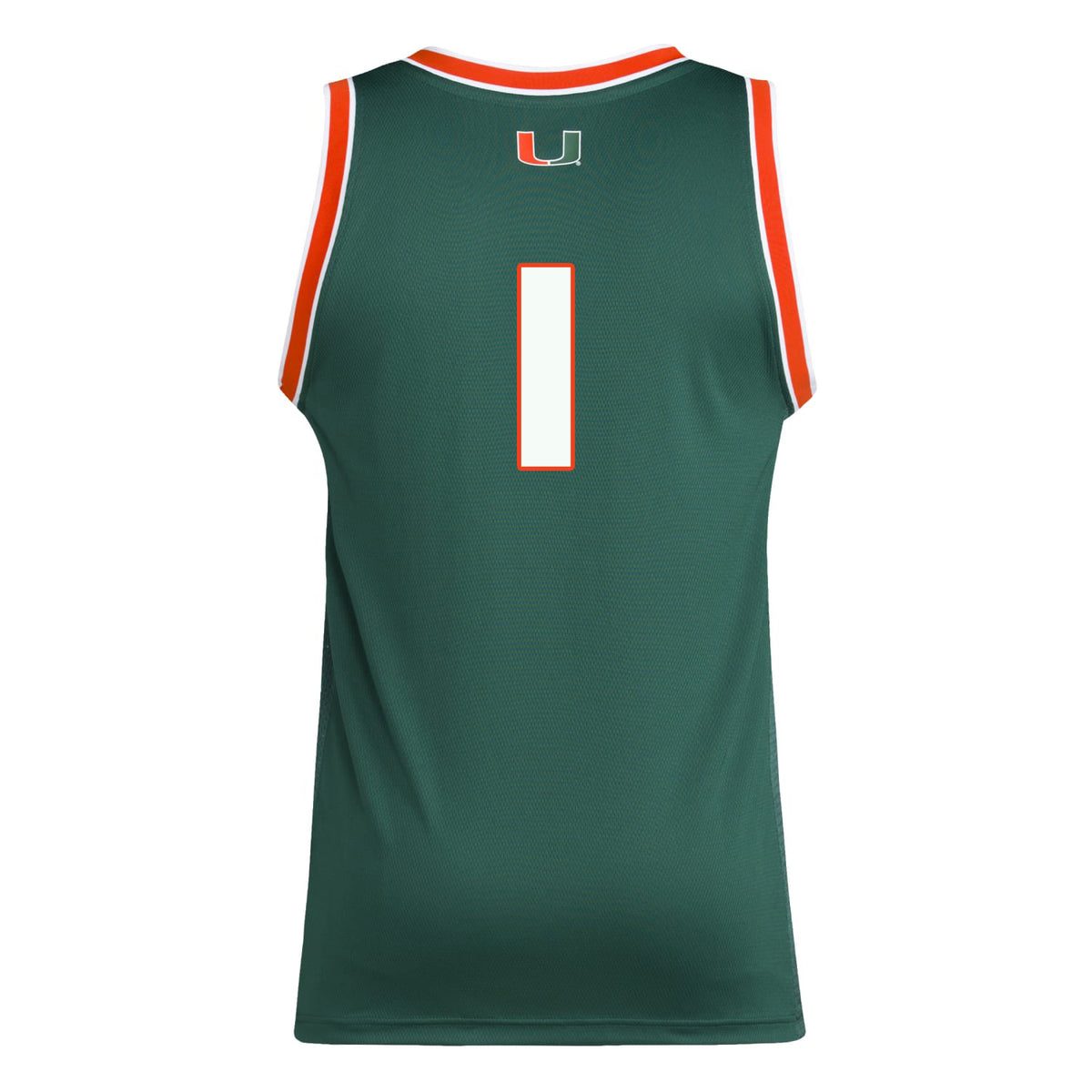 adidas Miami Hurricanes Green #1 Swingman Jersey