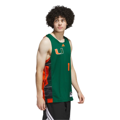 adidas Miami Hurricanes Honoring Black Excellence Basketball Jersey