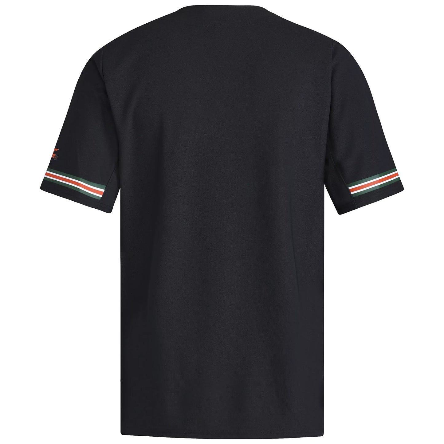 adidas Miami Hurricanes Black Old English "M" Baseball Jersey