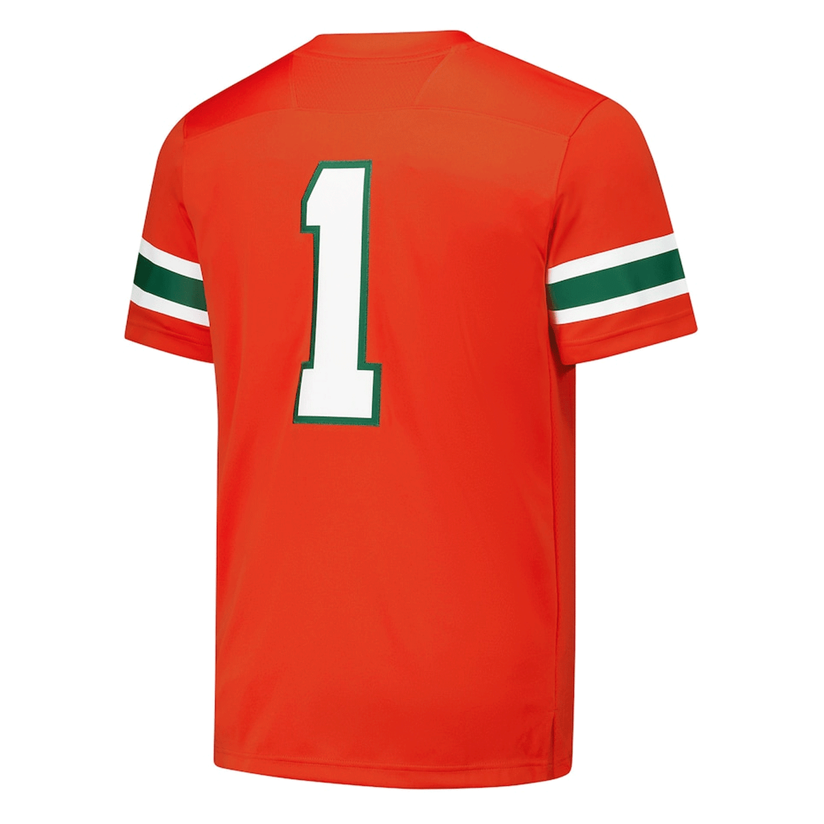 adidas Miami Hurricanes Orange #1 Premier Football Jersey