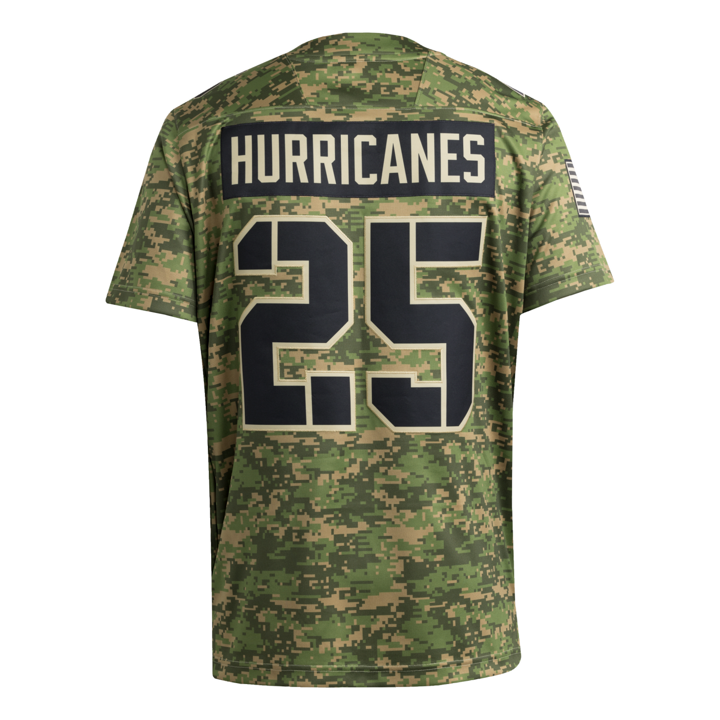 adidas Miami Hurricanes Camo Salute to Service Jersey