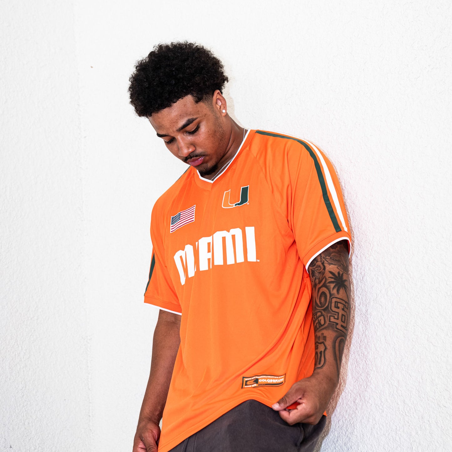 Colosseum Miami Hurricanes Orange U Soccer Jersey