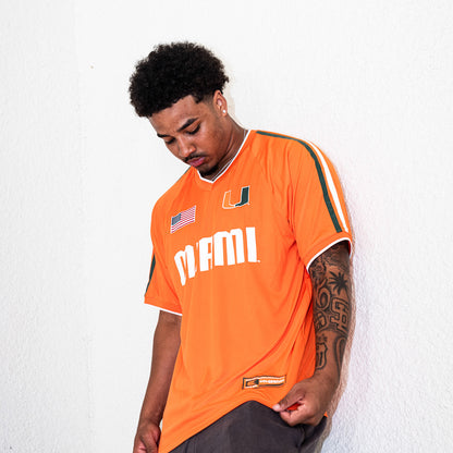 Colosseum Miami Hurricanes Orange U Soccer Jersey
