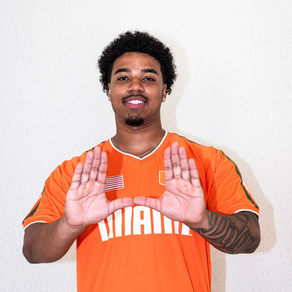 Colosseum Miami Hurricanes Orange U Soccer Jersey