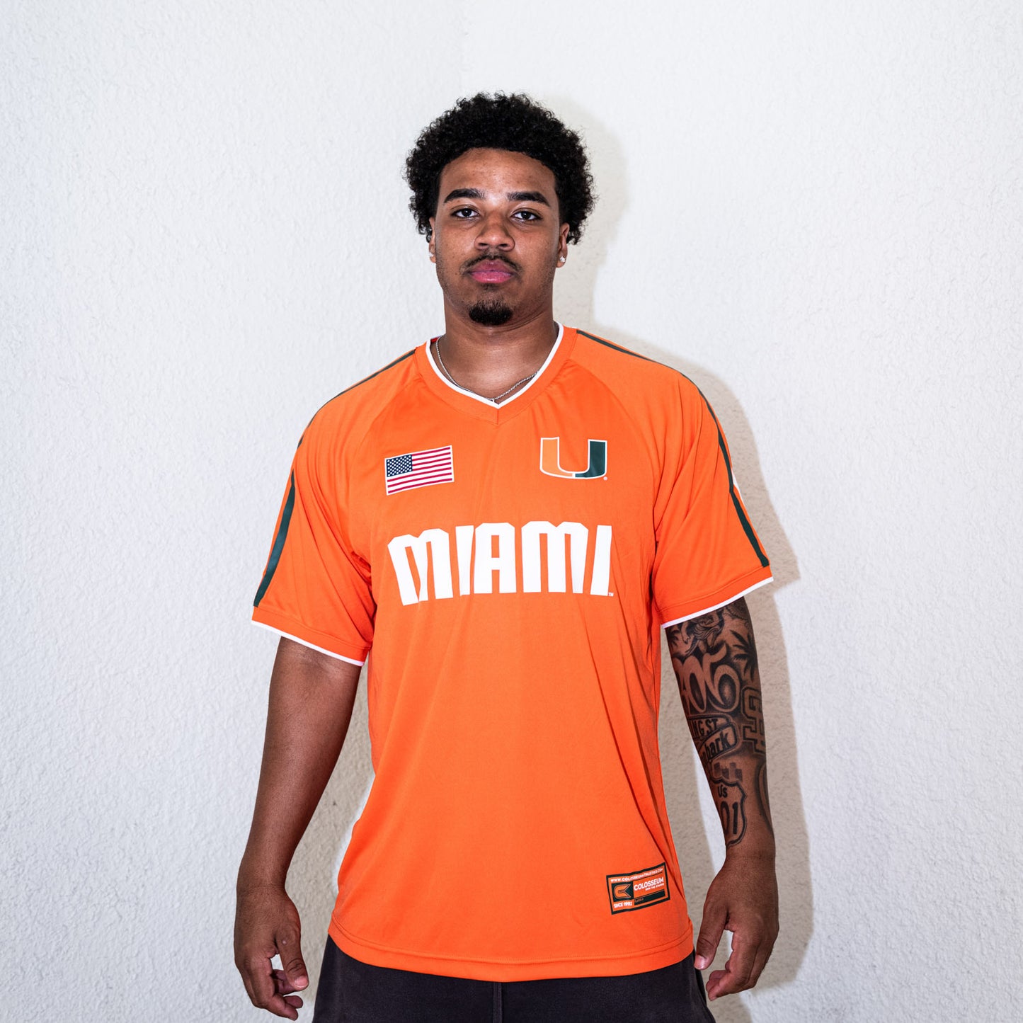 Colosseum Miami Hurricanes Orange U Soccer Jersey
