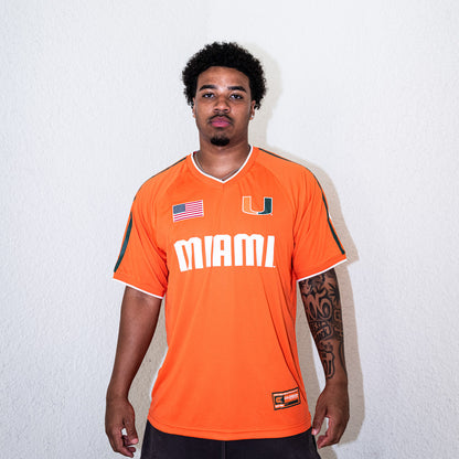 Colosseum Miami Hurricanes Orange U Soccer Jersey