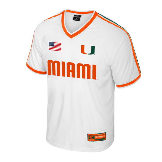Colosseum Miami Hurricanes White U Soccer Jersey