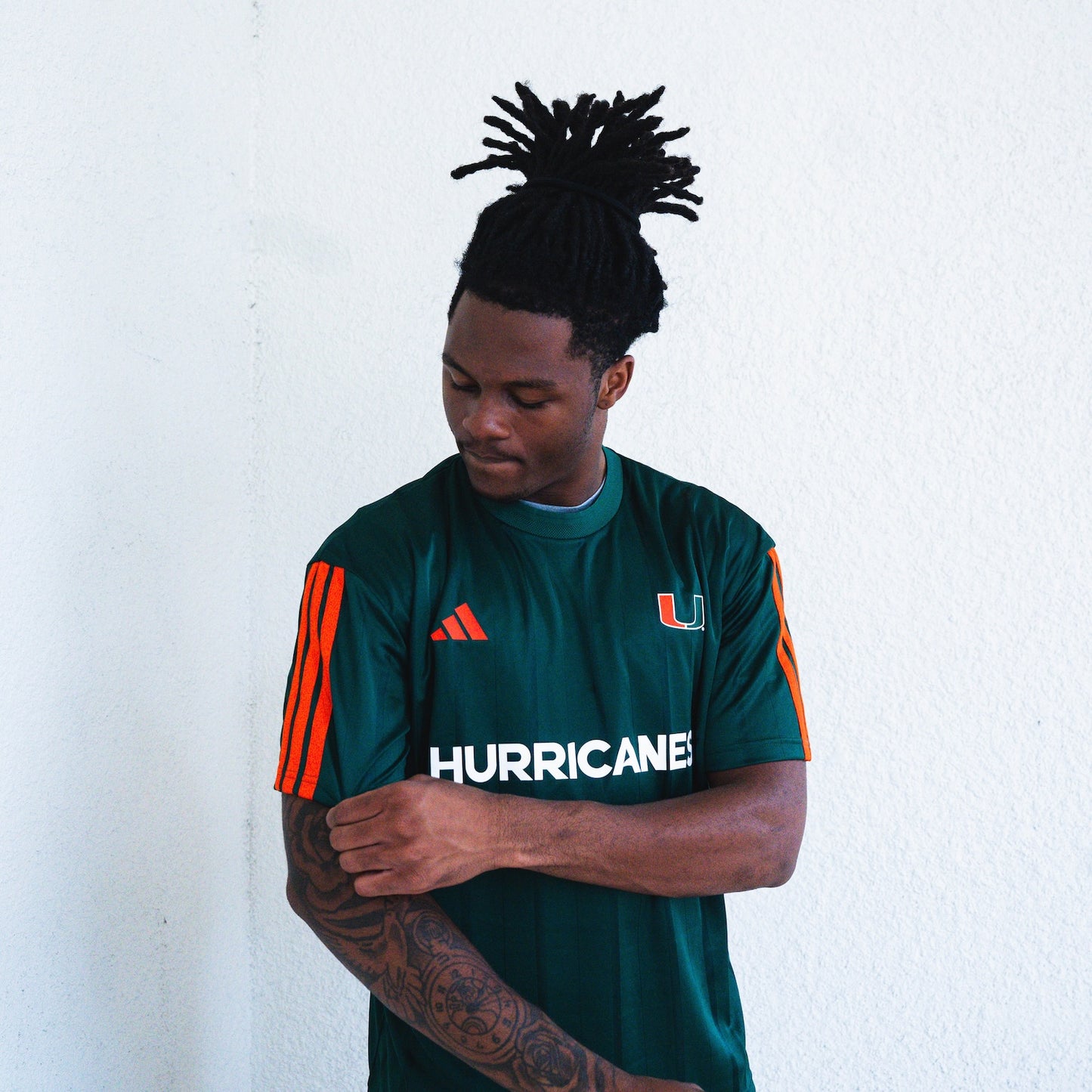 adidas Miami Hurricanes Men's Green Soccer Jersey