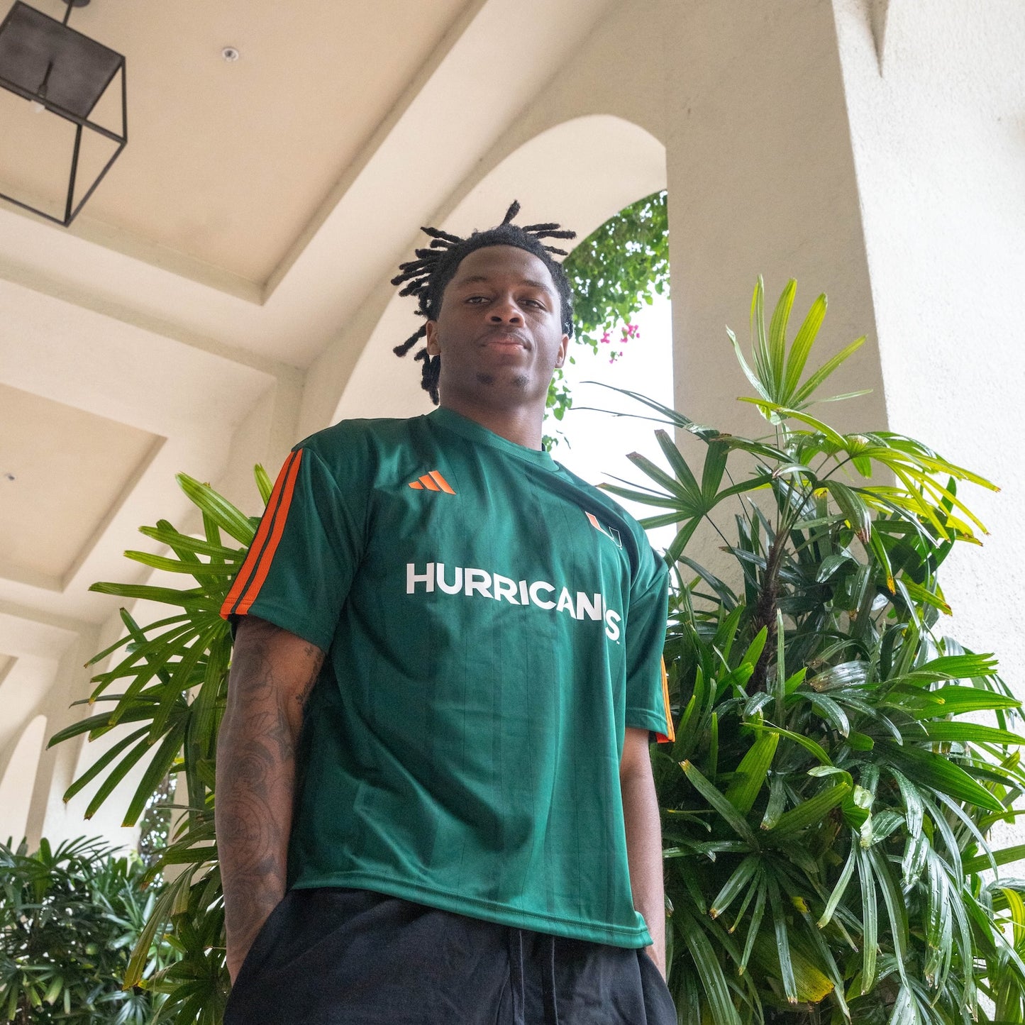 adidas Miami Hurricanes Men's Green Soccer Jersey
