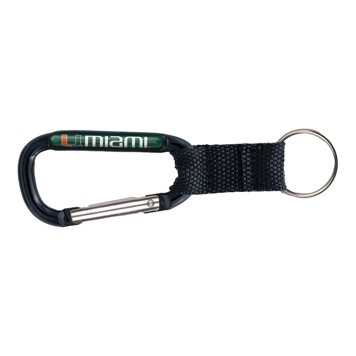 WinCraft University of Miami Black Carabiner