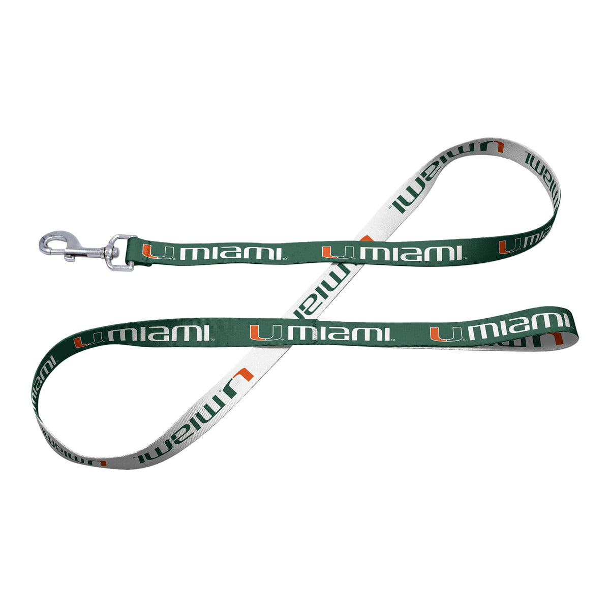 WinCraft University of Miami Pet Green/White Leash