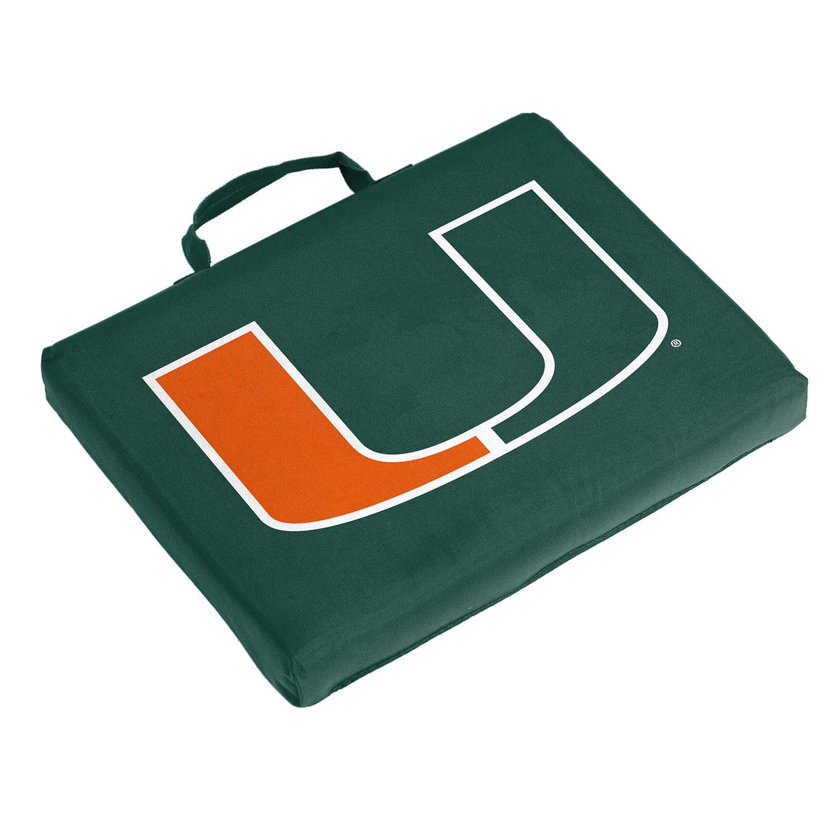 Logo Brands Miami Hurricanes Green Seat Cushion