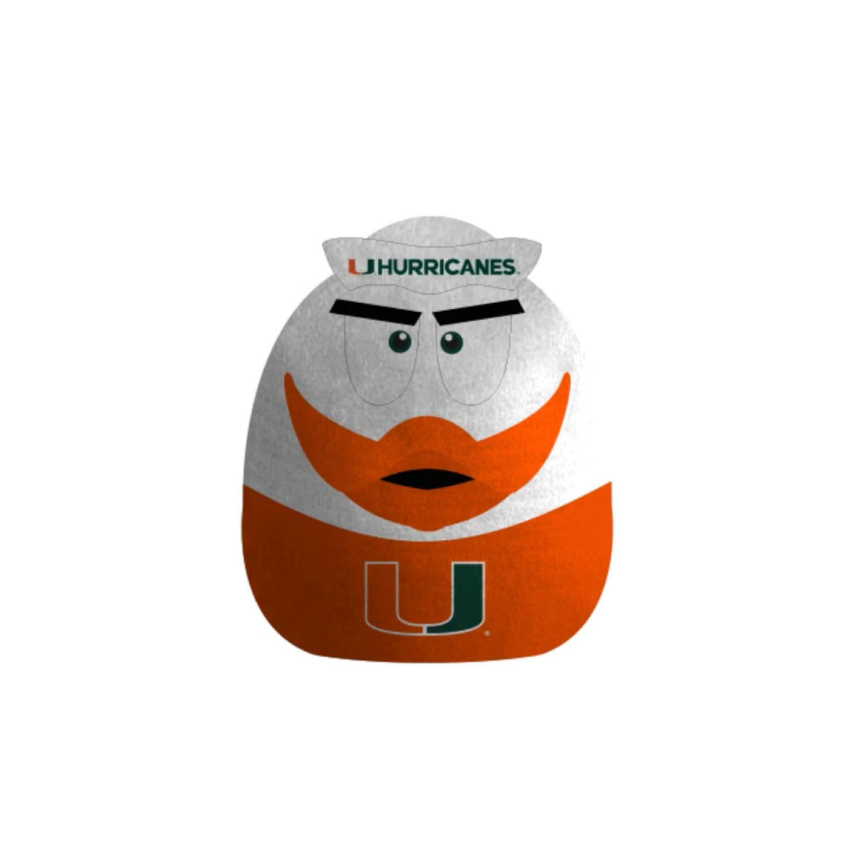 Pegasus Miami Hurricanes Sebastian the Ibis Plushie Pillow